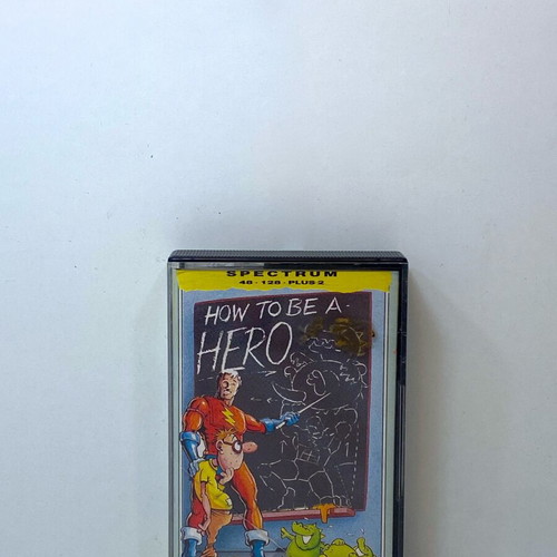 How to Be a Hero 1987 Spectrum ZX Tape Cassette used, complete with manual