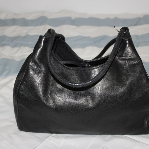 Marella leather handbag like new, black and brown