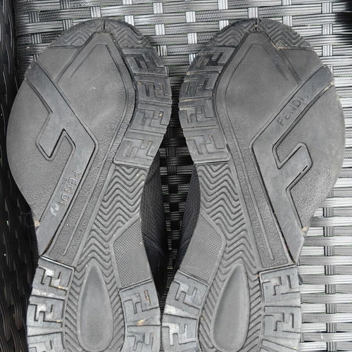 Fendi sneakers used, size 39, black
