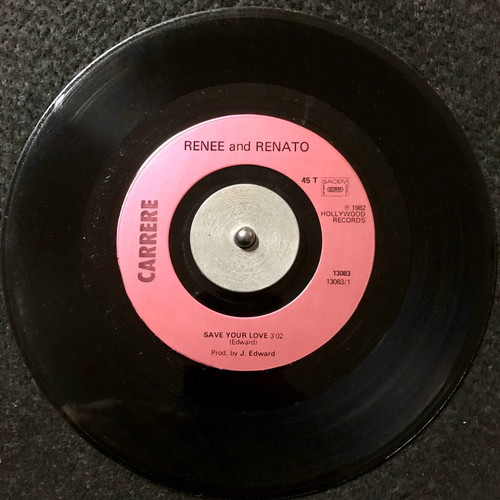 Renée & Renato Save Your Love 7" vinyl like new, pop