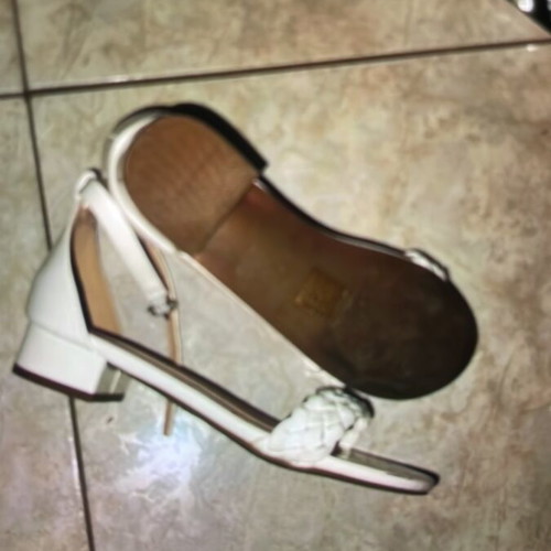 White sandals, size 35, Shein