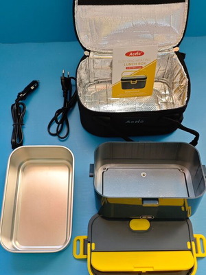 Aotto Electric Heating Lunch Box 90W like new, 3-in-1 12V/24V/220V
