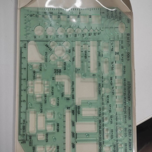 Linex Drawing Stencil 1:100 Architect Engineer Furniture New