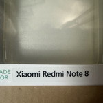 Xiaomi Redmi Note 8 case transparent with screen protector new
