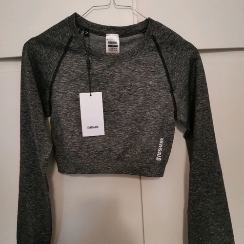 Gymshark sports shirt new, grey-black, size M