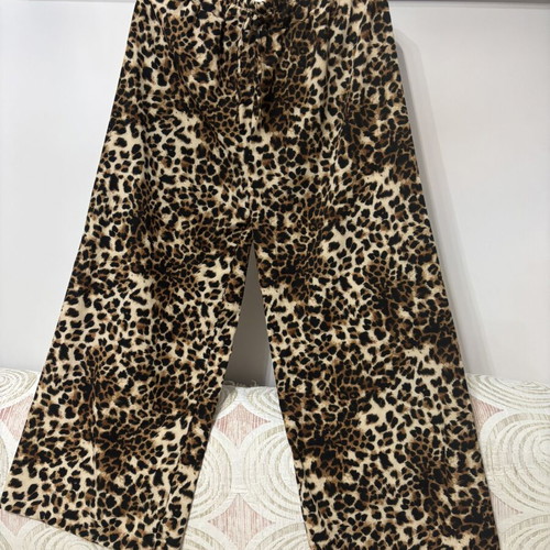 Animal Print Set Top and Pants new, black and beige
