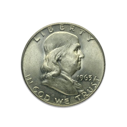 Silver USA Half Dollar 1963 used