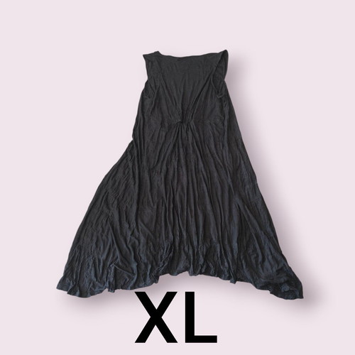 Lauren Vidal XL genuine black blouse dress