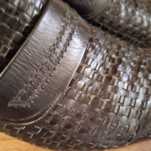 Vintage leather shoes used size 43 with sole wear