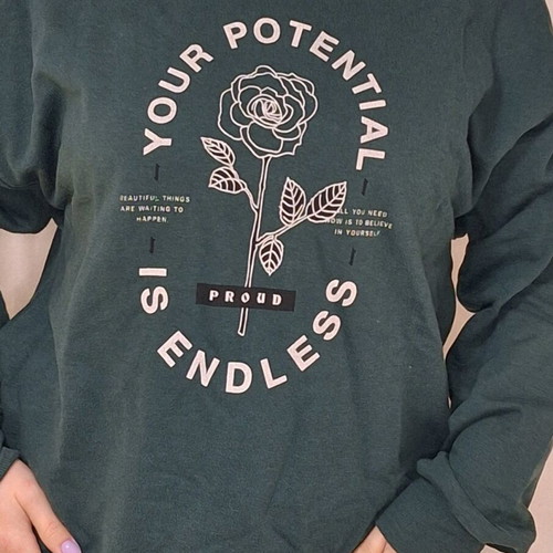 Stradivarius dark green sweatshirt like new size L