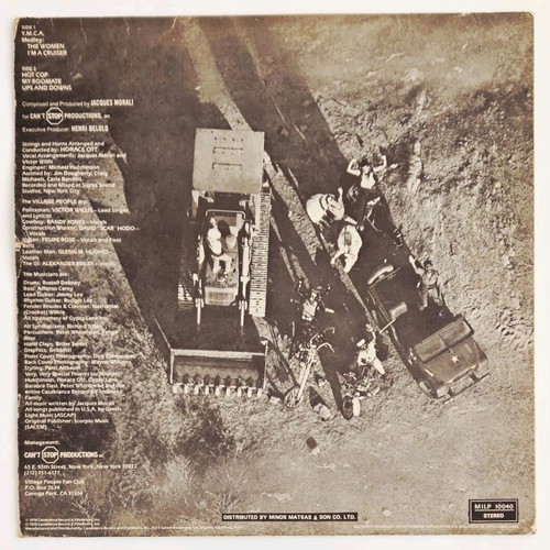 Village People Cruisin' vinyl album used, Greek 1978