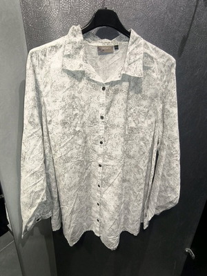 Ikebana paisley print shirt plus size like new