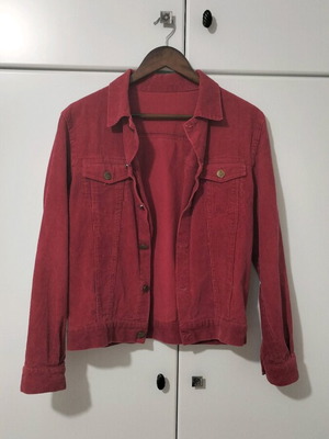 Corduroy jacket like new, red, size M
