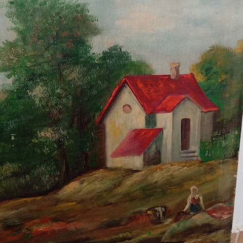 Oil Painting on Canvas used, 1.20x60 m