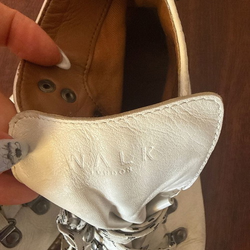 Walk leather boots size 39, white