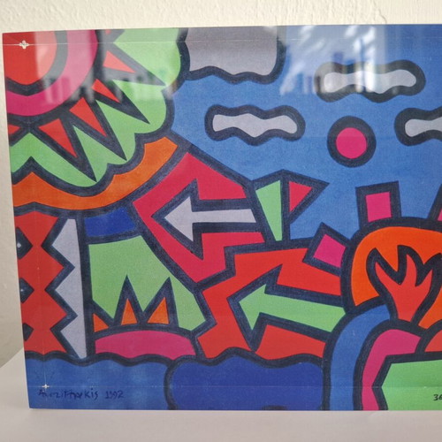 Digital print by Alexis Akrithakis Untitled 1992 acrylic on canvas limited edition used