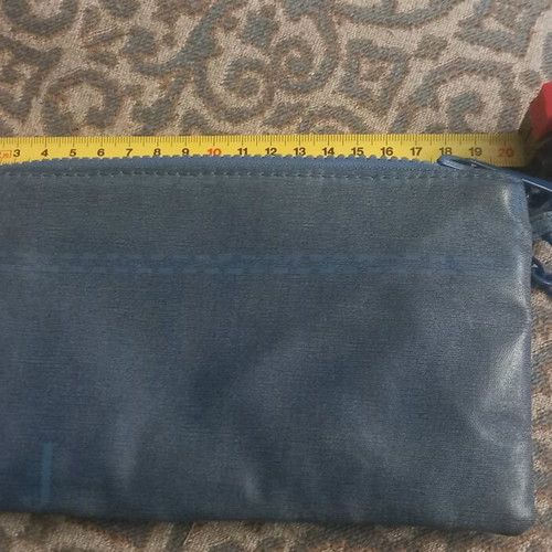 Armani Jeans wallet blue waterproof like new with chain