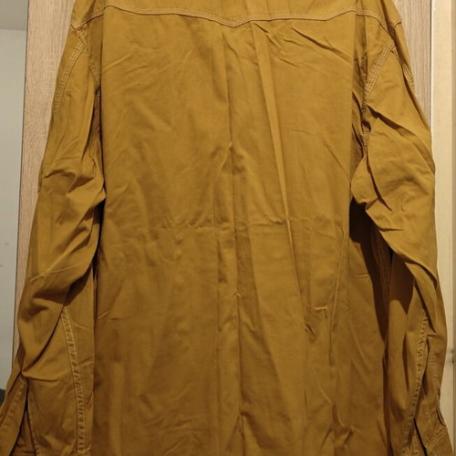 St Moritz men's cotton shirt mustard/brown medium