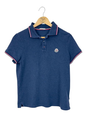 Moncler γυναικεία πόλο μπλούζα με λογότυπο στο στήθος, μέγεθος M, σαν καινούργια