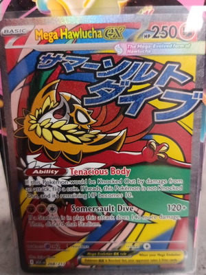 Mega Hawlucha EX Pokémon card new