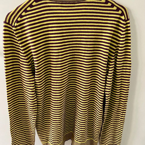 Burberry striped blouse size M like new, purple and yellow