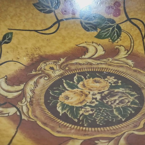 English ceramic fruit bowl hand-painted used