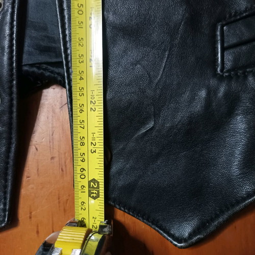Γιλέκο δερμάτινο YSL vintage σαν καινούργιο, μαύρο, Νο 52