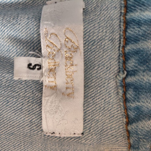 Denim vest like new, size small, blue
