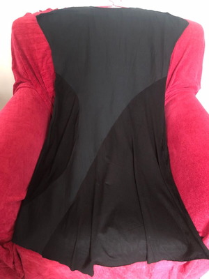 Tatiana Lebedev Black Asymmetric Dress Used, Size L
