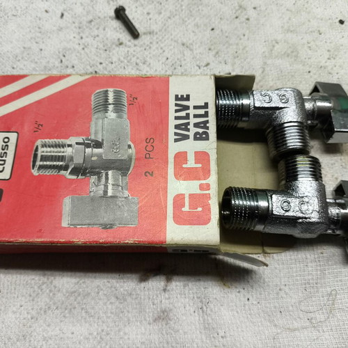 Brass Angle Valves New, 1/2'' Male Thread, Pack of 2