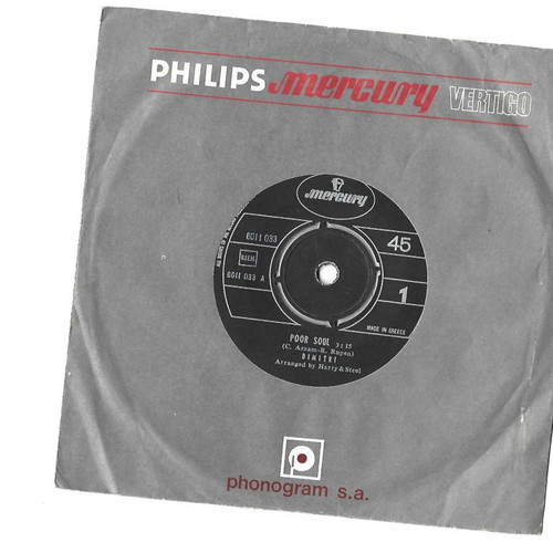 DIMITRI Poor Soul used collectible record Mercury 6011 033