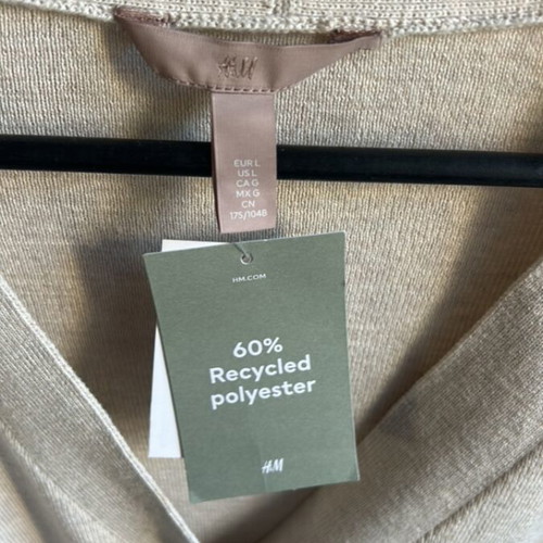 H&M Beige Cardigan L New with Tags
