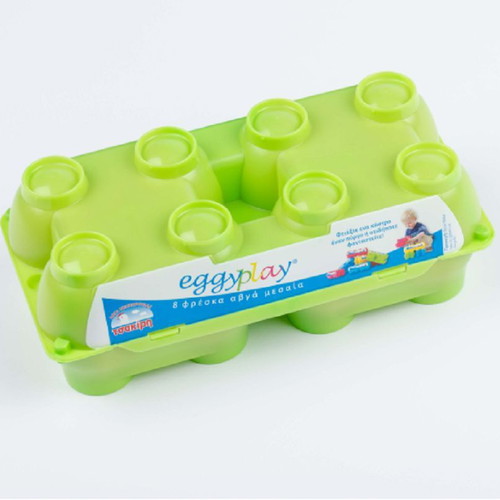 Eggyplay egg holder new, set of 24 pieces with 8 soft eggs