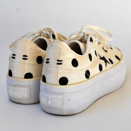 Converse One Star Platform Ox sneakers, polka dot, size 37.5