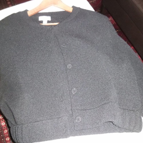 H&M knitted jacket XL new, black