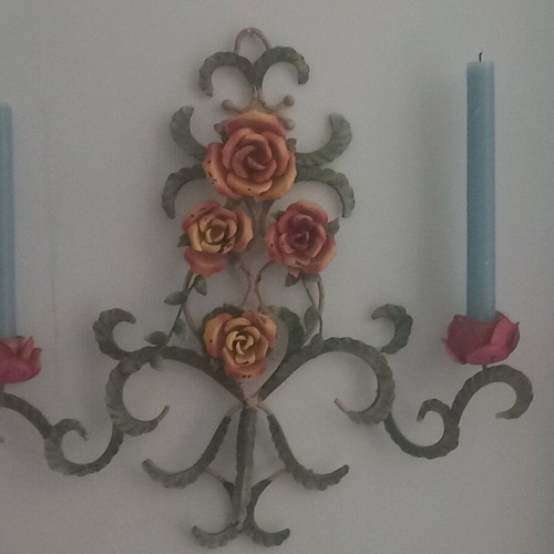 Wall candle holder handmade like new, romantic style