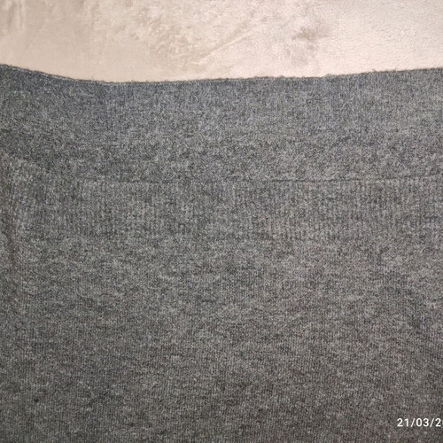 H&M turtleneck sweater like new, charcoal gray wool asymmetric
