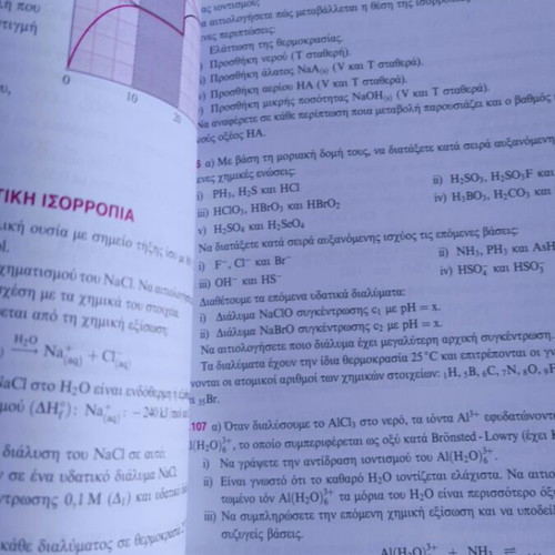 Salteris Chemistry for 3rd Grade Lyceum, additional material and review topics