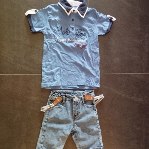 Hashtag boys' set size 5 like new, blue