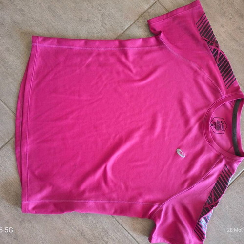 Asics running sports shirt like new, pink, size S