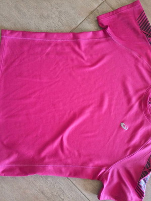 Asics running sports shirt like new, pink, size S