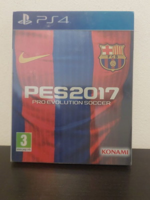 Pro Evolution Soccer 2017 Barcelona Steelbook like new for PlayStation 4