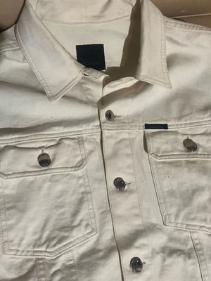 Valentino men's jeans jacket like new, beige, size L