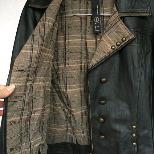 Vintage leather jacket Milestone like new, size 38, brown and beige
