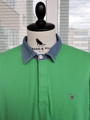 Gant Mens Green Cotton Long Sleeve Jumper like new, size XXL-3XL