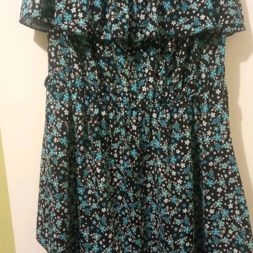 Zara strapless mini floral dress like new, size S
