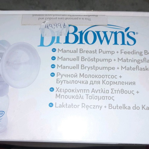 DrBrowns Manual Breast Pump unused