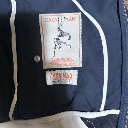 Zara Man Young Division Navy Bomber Jacket, Size M
