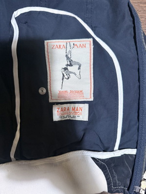 Zara Man Young Division Navy Bomber Jacket, Size M