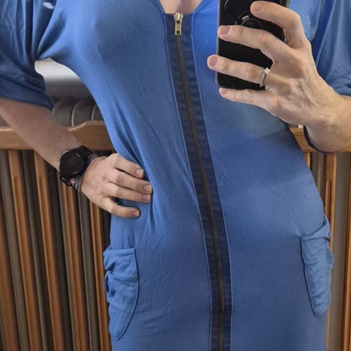 Blue short-sleeve dress like new